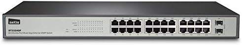 Netis 22ge+2 משולב-יציאה Gigabit Ethernet SNMP, 48 GBPs קיבולת מבד מיתוג