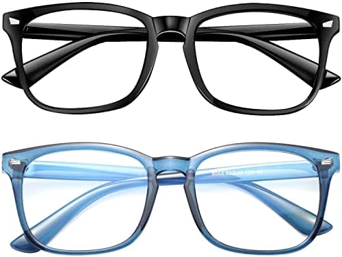 CHBP Blue-Bight-Blocking-Guckes לנשים משקפי מחשב גבר ， 2 חבילות משקפיים משקפיים מסגרת אופנה ， Case
