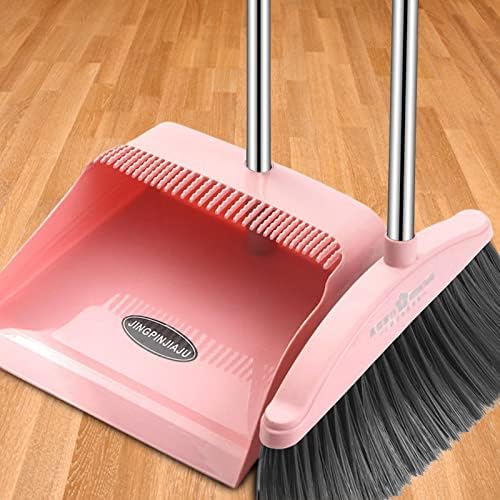 מטאטא Miyue ו- Dustpan Set for Home - מחבתות אבק עם ידית ארוכה - חיצוני מקורה למשרד חדר מטבח