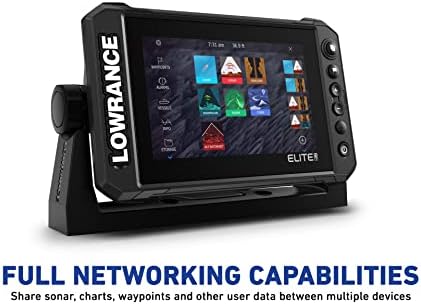 Lowrance Elite FS 9 Finder Fisher עם Activetarget Live Sonar, Contour Contour+ Charts Contoor+