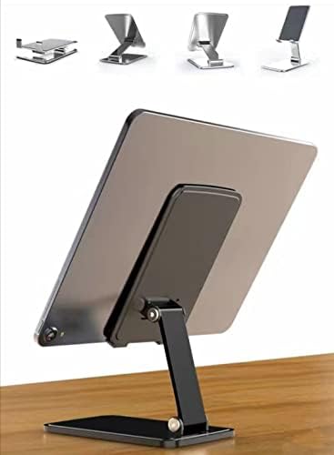 מחזיק טלפון סלולרי של Ladumu שולחן עבודה עשוי פלדה קל לנשיאה מחזיק טלפון סלולרי מקורה נייד קל למרחק