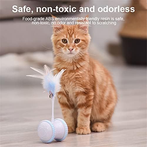 Slatiom אינטראקטיבי כלב חיות מחמד חתולים צעצוע חשמלי מיקרו -USB כוסה מופעל על ידי משנה אוטומטית כיוון שהקניט