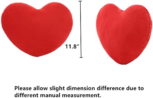 לב כרית אדום לב צורת לזרוק כריות קטיפה כרית צעצוע דקור לילדים11. 8