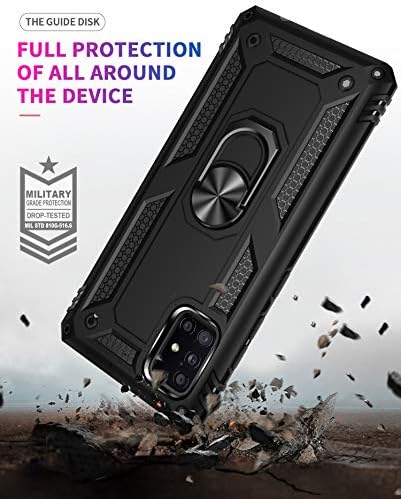 Pushimei Samsung A51 5G Case, Galaxy A51 5G Case, כיתה טלפון הגנה על חובה כבדה בכיתה צבאית עם מגן מסך HD מגן