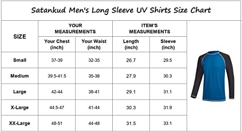 חולצות שחייה של שרוול ארוך לגברים Rashguard upf 50+ UV חולצת הגנה על שמש אימון אתלטי אימון טיול