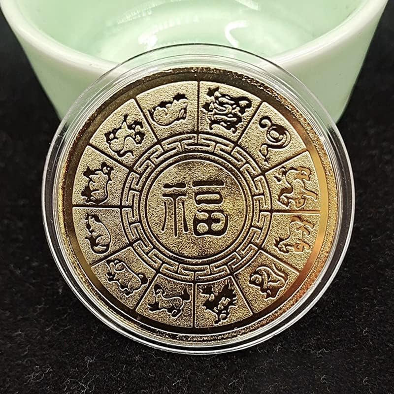 מטבעות ברזל מטבע זיכרון של Yamslam מטבעות מזכרות ברזל אתה יכול למקם את שנת מטבעות הדרקון בכל מקום בבית