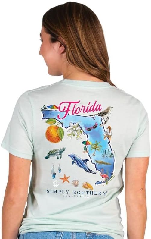 פשוט דרום פלורידה - חולצת טריקו למבוגרים