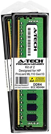 ערכת A-TECH 32GB עבור HP ProLiant ML110 GEN10 G10-DDR4 PC4-21300 2666MHz ECC רשום RDIMM 1RX4-זיכרון שרת זיכרון
