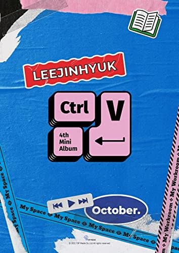 Lee Jinhyuk Ctrl+v v גרסת ערכת אלבום מיני רביעית גרסת Air-Kit+2P כותרת וכרטיס אשראי+12p Photocard+1p