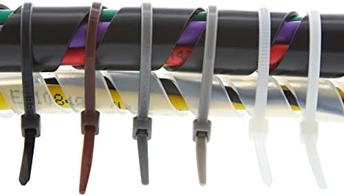 100 יחידות כבלים רוכסן כבלים 4 אינץ 'כבד, קשרי תיל מפלסטיק פרימיום עם חוזק מתיחה של 50 פאונד, עטיפת