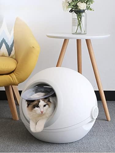 קפסולת חלל סגור לחלוטין חתולים ארגז חול סופר גדול נשלף חתולים בסיר להתיז הוכחת מוצרים לחיות מחמד