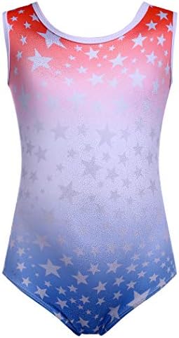ארשיינר ילד נערות נוצצות כוכבים מתעמלים בבלוך גוף בלט מבריק תלבושת חתיכה אחת