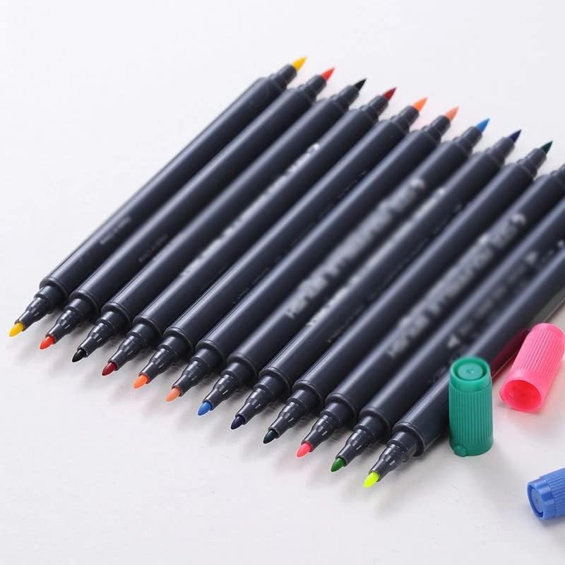 סמני XXXDXDP קבעו צבעים קצה כפול מברשת עט ציור ציור ציור צבעי מים עטים לאומנות לאמנות מנגה אמנות