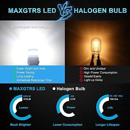 Maxgtrs W21/5W נורות LED 24-SMD 3014 Chip & 6-SMD 3030 CHIP 7443 T20 LED מנורות 6000K קסנון לבן שימוש למנורות