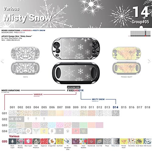 Sony PlayStation Vita Design Skin Misty Snow מדבקה מדבקה לפלייסטיישן ויטה