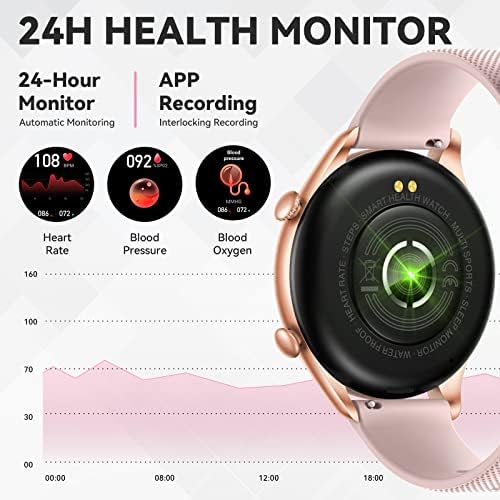 Wallyv Smart Watch עבור נשים גברים 1.32 אינץ