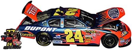 חתימה 2007 ג'ף גורדון 24 דופונט מירוץ טלדגה גרסה מירוץ עם סיכה הנצחה חתומה פעולה 1/24 מכונית NASCAR DIECAST