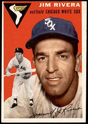 1954 Topps 34 WHT Jim Rivera Chicago White Sox Ex White Sox