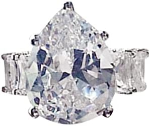 טיפות מי זירקון אופנה מעצבות טבעת יוקרה זירקון גדול עם טבעת טבעת יהלום טבעת לבני נוער נשים בנות זוגות טבעות