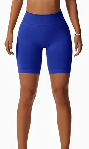 מכנסי אימון אייביאנוקל לנשים מותניים גבוהים חלקים חלקה סקרנץ 'ריצה אתלטים מכנסיים יוגה מכנסיים קצרים