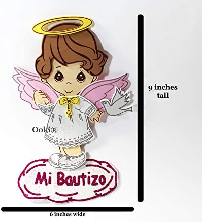 10 יח ' חבילה מי באוטיזו ילד ילדה מלאך עם כנפי קצף דקור טבילת סימן רקרדו פארה באוטיזו מרכזי מלאך עם הילה מלאך