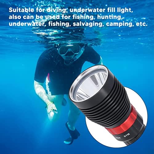 צלילה פנס IPX8 תאורה עמיד למים מתחת למים צילום נייד מילוי אור 5000LM לצלילה חיצונית