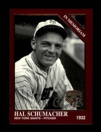 1994 קונלון בורגונדי 1127 ב- Memoriam Hal Schumacher New York Giants NM/MT Giants