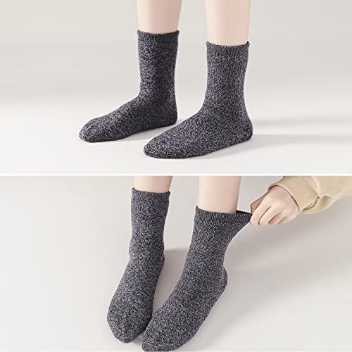 גרביים תרמיות של Epeius Baby גרביים חמים עבים עם גרביים עם אחיזות בנות בנות מצחצחות בתוך 6 חבילות
