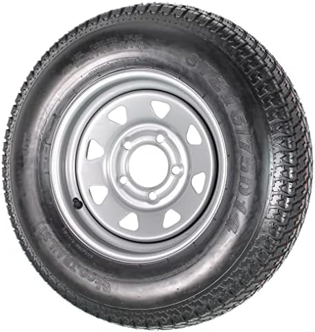 צמיג קרוואן רכוב ב- RIM ST215/75D14 LRC 14X5.5 5-4.5 גלגל דיבור כסף