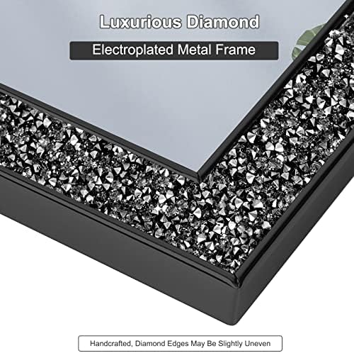Iziddo 8x10 מסגרות תמונה שחור יהלום, מסגרת תמונה מתכתית לתצוגת קיר או שולחן