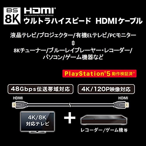כבל HDMI במהירות גבוהה במיוחד 1.0M 8K/60P 4K/120P DHDR 48GBPS ULTRAHDMI 1.0