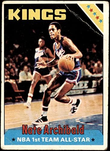 1975 Topps 15 Nate Archibald Kansas City Kings Kings Kings Texas באל פאסו