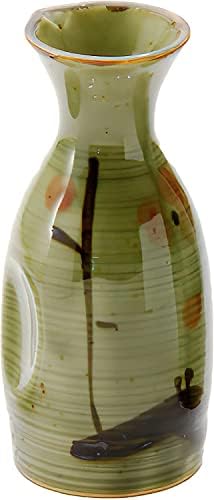 יפניברגין 2754, בקבוק סאקה יפנית אותנטית סאקי קארף סאקה סאקה למצב קרה וחמה מיקרוגל, פריחת שזיף ירוקה בהירה,