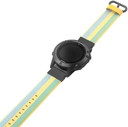 אזון 22 ממ רצועת שעון ניילון לשחרור מהיר עבור גרמין פניקס 6 פי 6 שעון חכם פרו איזיפיט להקת יד פניקס