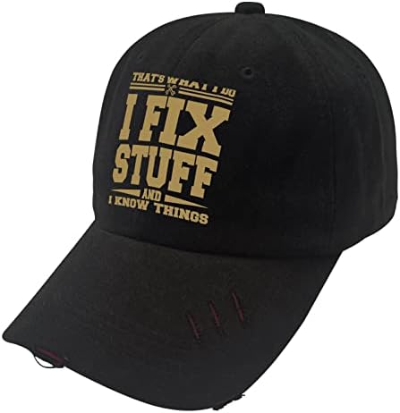 כובעים זה מה שאני עושה אני מתקן דברים ואני יודע דברים אבא כובעים לגברים כובע בייסבול גרפי מתכוונן