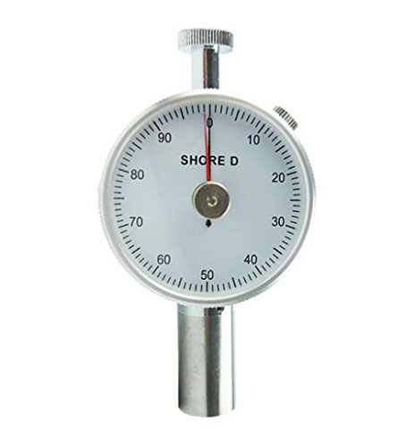 Cnyst Shore Chore Tester Durometer מחט כפול מחט קשיות מדידת מד עם המלצה למדוד טווח 20 עד 90HD לבן