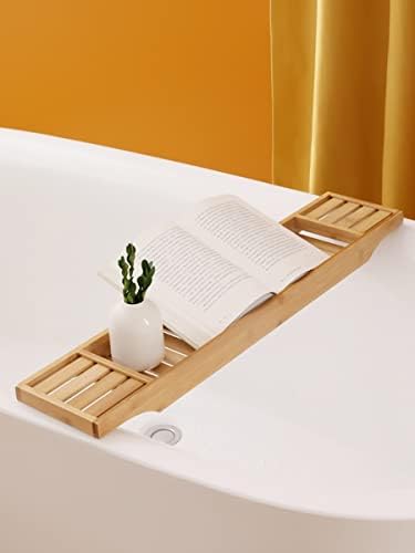 אמבטיה אמבטיה מדף מדף אמבטיה גשר נושא כלים אמבטיה אחסון מתלה מגש אמבטיה אמבטיה מגבת ספר יין מחזיק ארגונית