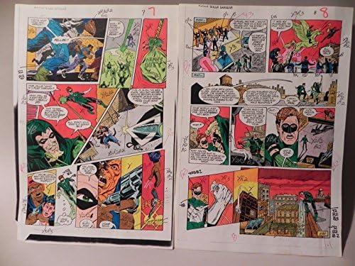 בציר גרין לנטרן / קומיקס שבועי 1988 צבע מדריך ייצור אמנות עמ ' 8