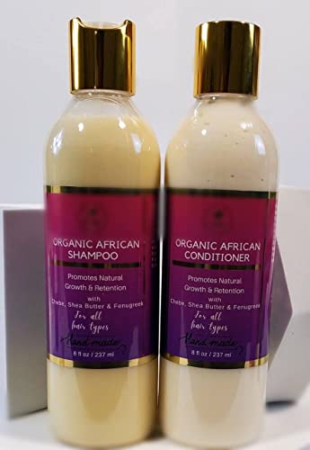 שמפו ומרכך צמיחת שיער אפריקני עם חילבה, אלוורה ומורינגה - טיפול שיער טבעי ויעיל לכל סוגי השיער