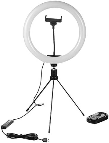 מצלמה חצובה הוביל טבעת מנורת מצלמה ניתן לעמעום שולחן איפור טבעת אור מעגל אור שידור חי למלא אור למלא