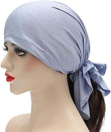 זליק הכימותרפיה בארה ' ב מראש קשור כיסוי ראש קל משקל כפת ראש צעיף כיסוי כובע לנשים