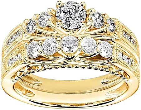 2023 טבעת זוגית חדשה עם יהלומים לנשים תכשיטי אופנה תכשיטים אביזרים פופולריים