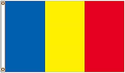 יצרנית Stormflag דגל רומניה 3x5ft פוליאסטר 90 גרם עם לליגות פליז ותפור כפול