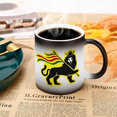 Rasta Fari Lion מותאם אישית ספל קסם צבע מחליף חום מחליף חום ספל קפה מותאם אישית רגיש