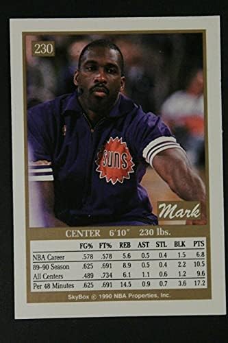 מארק ווסט פיניקס סאנס חתום 1990 Skybox 230 כרטיס כדורסל עם חתימה