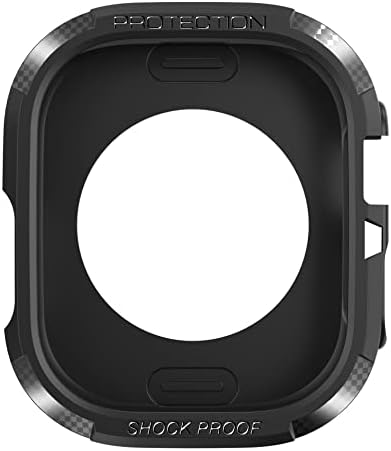 DJDLFA תבנית סיבי פחמן מארז שעון Apple Watch Ultra 49 ממ TPU Case Protectien
