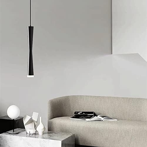 Elksdut 3W תליון אור LED LED צינור ארוך מנורה תלויה נפילה נחושת מנורות תקרה בסגנון מודרני תאורה