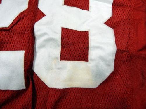 2011 סן פרנסיסקו 49ers Johnson 28 משחק הונפק אדום ג'רזי 44 DP42667 - משחק NFL לא חתום משומש
