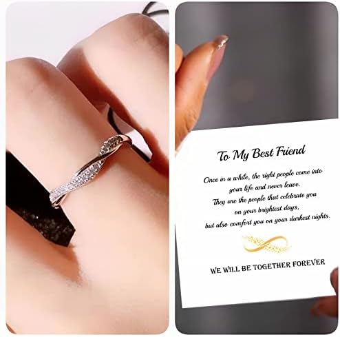 2023 חדש לחברתי הטובה ביותר טבעת מתכווננת טבעת טבעת יום הולדת טבעת יום הולדת טבעת אופנה טבעת אופנה מיקרו