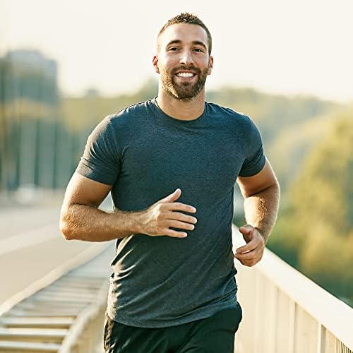 חולצות אימון של גברים ספורט ללבוש לחות הפתילה, מהיר יבש גברים של פעיל חולצות כושר חולצות